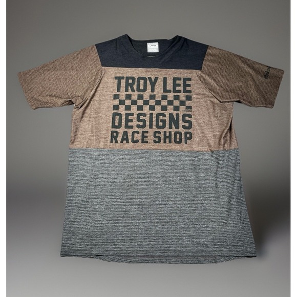 Troy Lee Designs Other - Troy Lee Designs TLD Skyline Air Short Sleeve Jersey Men L Light Moka Shirt-EUC